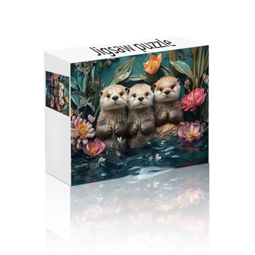 Puzzle Erwachsene 500 Teile Tier, Niedlich Puzzle Lernspiel Herausforderung Schwierigkeit, Vielfältig Bunt Puzzlespiele, Freizeitaktivität Lustige Geschenke Wohndeko für Erwachsene ab 14 Jahren G-7 von Linncen