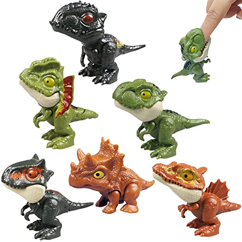 Dinosaurier Spielzeug 6 tücke Biss Finger Spielzeug Interessante interaktive Kinderpartyspielzeug interessante Exquisite Spielzeuge, Partygeschenke für Geburtstagsgeschenke von Linsey