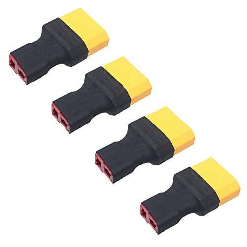 LINSYRC 4-Pack XT90 Männlich auf Deans T-Stecker Buchse Steckeradapter für RC Car Plane Lipo Battery ESC von LINSYRC