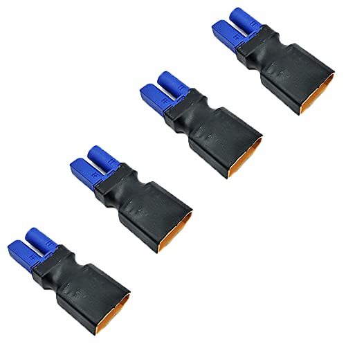 LINSYRC 4 Stücke XT90 Männlich Stecker auf EC5 Buchse Stecker Adapter für RC FPV Drone RC Car Lipo NiMH Akku Ladegerät ESC von LINSYRC