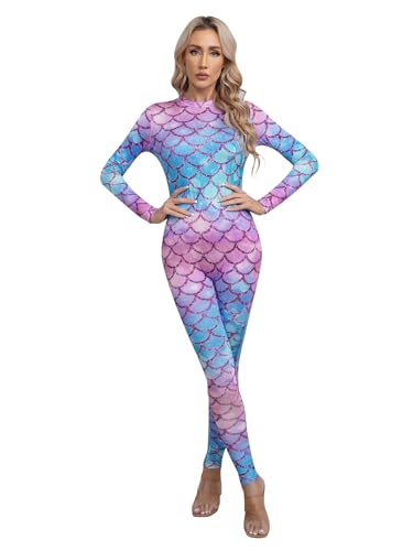 Linyuir Frauen Meerjungfrau Kostüm Cosplay Karneval Halloween Outfit Langarm Ganzkörper Gymnastik Tanz Badeanzug Einteiler Typ G S Linyuir Frauen Meerjungfrau Kostüm Cosplay Karneval Halloween Outfit Langarm Ganzkörper Gymnastik Tanz Badeanzug Einteiler Typ G S von Linyuir