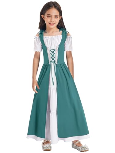 Linyuir Mädchen Prinzessinnenkostüm Renaissance Mittelalter Verkleidung Halloween Karneval Abendkleid Maskenball Kurzärmelig Jahre Grün 110-116 Linyuir Mädchen Prinzessinnenkostüm Renaissance Mittelalter Verkleidung Halloween Karneval Abendkleid Maskenball Kurzärmelig Jahre Grün 110-116 von Linyuir
