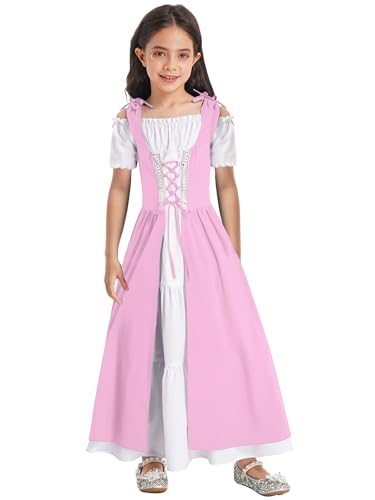 Linyuir Mädchen Prinzessinnenkostüm Renaissance Mittelalter Verkleidung Halloween Karneval Abendkleid Maskenball Kurzärmelig Jahre Rosa 146-152 Linyuir Mädchen Prinzessinnenkostüm Renaissance Mittelalter Verkleidung Halloween Karneval Abendkleid Maskenball Kurzärmelig Jahre Rosa 146-152 von Linyuir