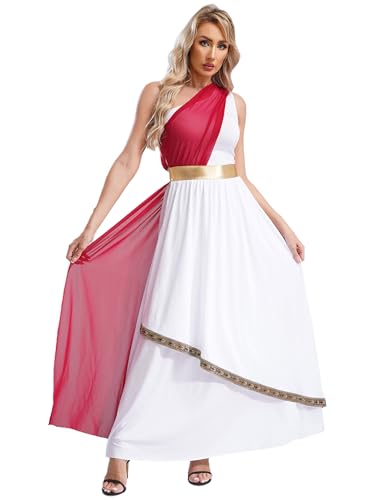 Linyuir Römische Göttin Verkleidung Frauen Kostüm Griechische Göttin Toga Ärmelloses Kleid Mittelalterliche Griechische Halloween Kostüm Karneval Fest Sxl Burgund S Linyuir Römische Göttin Verkleidung Frauen Kostüm Griechische Göttin Toga Ärmelloses Kleid Mittelalterliche Griechische Halloween Kostüm Karneval Fest Sxl Burgund S von Linyuir