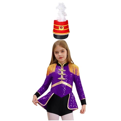Linyuir Zirkuskleid Mit Stirnband Kinder Mädchen Verkleidung Ringmeister Kostüm Kindertrommelgruppe Moderne Tanzkleidung Schüler Bühnenauftritt Lila B 110-116 Linyuir Zirkuskleid Mit Stirnband Kinder Mädchen Verkleidung Ringmeister Kostüm Kindertrommelgruppe Moderne Tanzkleidung Schüler Bühnenauftritt Lila B 110-116 von Linyuir
