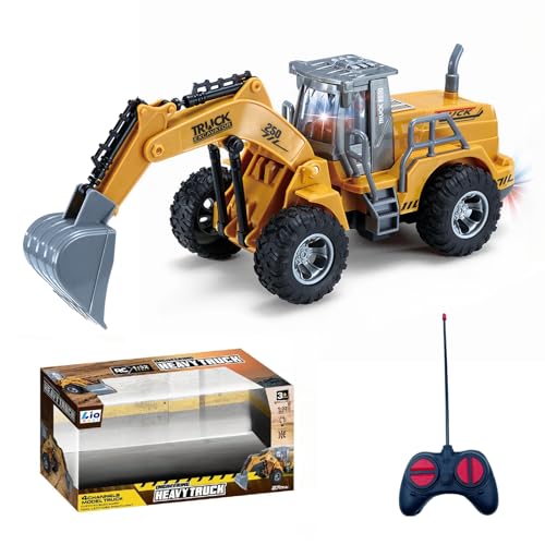 LioMaxi 4 K 1:32 Ferngesteuerter Bagger Spielzeug, mit Blinklichtern, kabellose Fernbedienung, Digger Traktor für Kinder, für Geschenke für Kinder ab 3 4 5 6 7 Jahren LioMaxi 4 K 1:32 Ferngesteuerter Bagger Spielzeug, mit Blinklichtern, kabellose Fernbedienung, Digger Traktor für Kinder, für Geschenke für Kinder ab 3 4 5 6 7 Jahren von LioMaxi