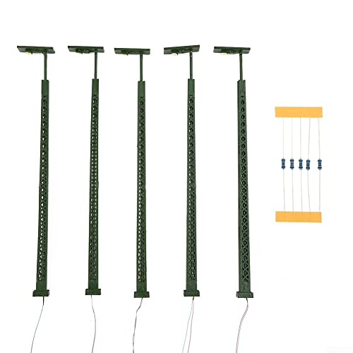 5 Stück Modelleisenbahn-Betriebsleuchten, 1:87 Modell Eisenbahn Lichter Gitter Mast Licht H0 Gauge Licht Layout LED Lampe 5 Stück Modelleisenbahn-Betriebsleuchten, 1:87 Modell Eisenbahn Lichter Gitter Mast Licht H0 Gauge Licht Layout LED Lampe von Lioaeust