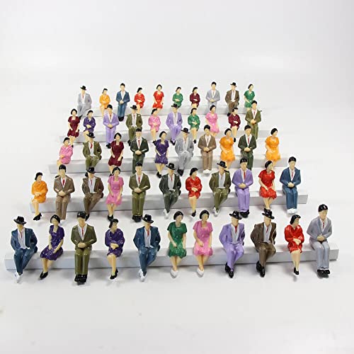 Lioaeust 50 Stück sitzende Figuren Maßstab 1:32 Modellfiguren People Track 1 bemalt Lioaeust 50 Stück sitzende Figuren Maßstab 1:32 Modellfiguren People Track 1 bemalt von Lioaeust