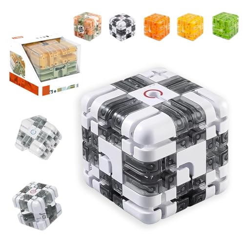 Large Labyrinth 3D Puzzle Maze Cube - Engaging Brain Teaser Toy, 3D Puzzle Maze Cubem, Marble Magic 3x3 Challenge Mazes Ball for Stress Relief, Logic Development(E) von Liocwocne