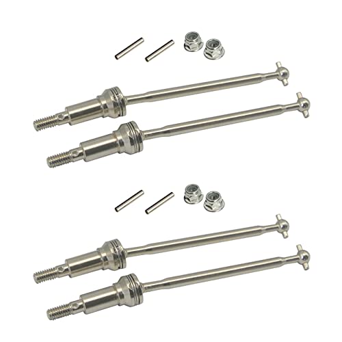 Lioggyet 2 x RC Auto vorne Metall CVD Ersatzteile Antriebswelle 30-WJ02 für Auto 9130 RC von Lioggyet