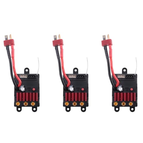 Lioggyet 3 x bürstenloser ESC-Drehzahlregler für SCY 16101 16102 16103 16201 Pro 1/16 Teile zum Aufrüsten von RC-Autos, bürstenloses Zubehör von Lioggyet