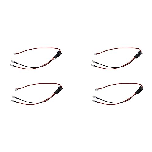 Lioggyet 4 LED-Lichter für HBX 901 901A 903 903A 1/12 RC Car Upgrades Ersatzteile Zubehör von Lioggyet