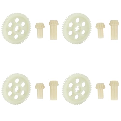 Lioggyet 4 x Ritzel-Set mit geraden Zahnrädern für HBX 16889 16889A 16890 16890A 1601 1602 SG1601 SG1602 RC Autozubehör von Lioggyet