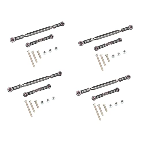 Lioggyet 4 x verstellbare Lenkstange aus Metall Servo Link Zugstange für MN D90 D99 MN-90-45, von Lioggyet