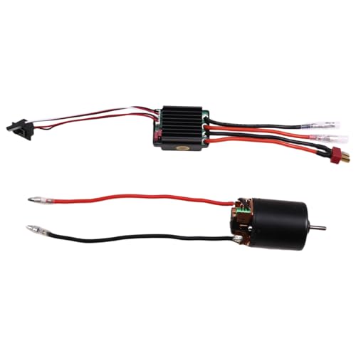 Lioggyet 540 Bürstenmotor 80T ESC Geschwindigkeitsregler Kombinationsset Climb Drift Racing für 1/10 RC Crawler/Boot von Lioggyet