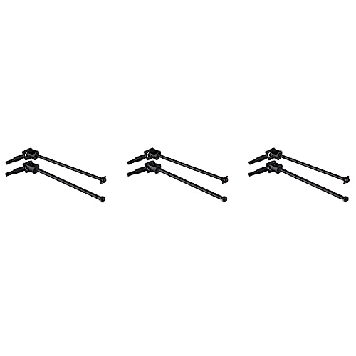 Lioggyet 6 Stück schwarz Iron 106015 Upgrade Universal Drive Shaft für 94105 94106 94107 RC1: 10 Offroad-Modellauto von Lioggyet