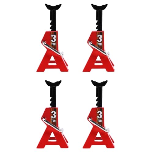 Lioggyet 8 Stück 1/10 RC Cars Metall Jack Stands Reparaturwerkzeug RC Crawler Climbing Reparaturwerkzeuge für Autos, Diecasts, Fahrzeuge, Modellzugriff, einteilig, 3T von Lioggyet