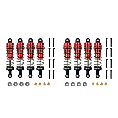 Lioggyet 8 X für MN86K MN86KS MN86 MN86S MN G500 RC Auto Stoßdämpfer Metall Stoßdämpferzubehör Rot von Lioggyet