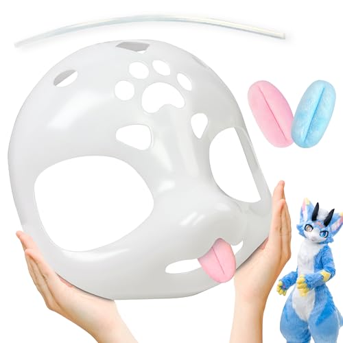Liokoon Fursuit Head Base Furry Mask 3D Printed Furry Accessories Therian Gear Gifts DIY for Cosplay Kawaii Costume Props von Liokoon