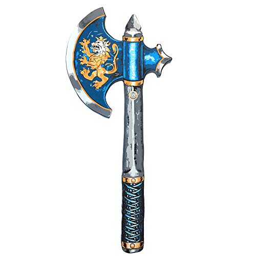 Liontouch Edler Ritter Axt, Blau | Mittelalterliches Rollenspiel-Schaumstoffspielzeug für Kinder | Sichere Waffen & Kampfrüstung für Verkleidung & Kostüme von Liontouch