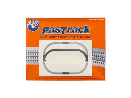 Lionel 612031 FasTrack Outer Passing Loop O Gauge Model Train Expansion Track Pack Bahnstrecke von Lionel