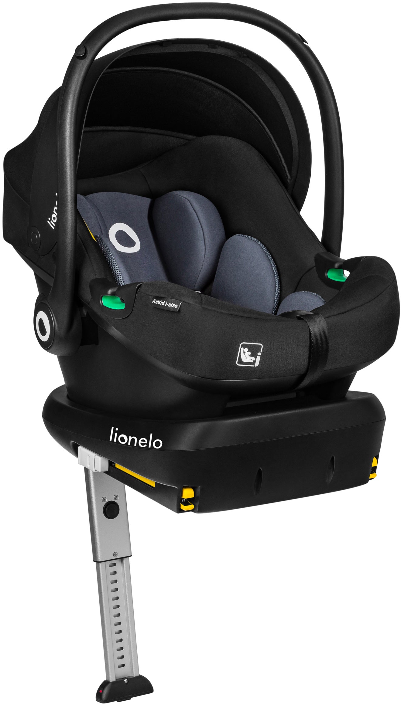 Lionelo Astrid i-Size Kindersitz inkl. Basis, Black/Grey Lionelo Astrid i-Size Kindersitz inkl. Basis, Black/Grey von Lionelo
