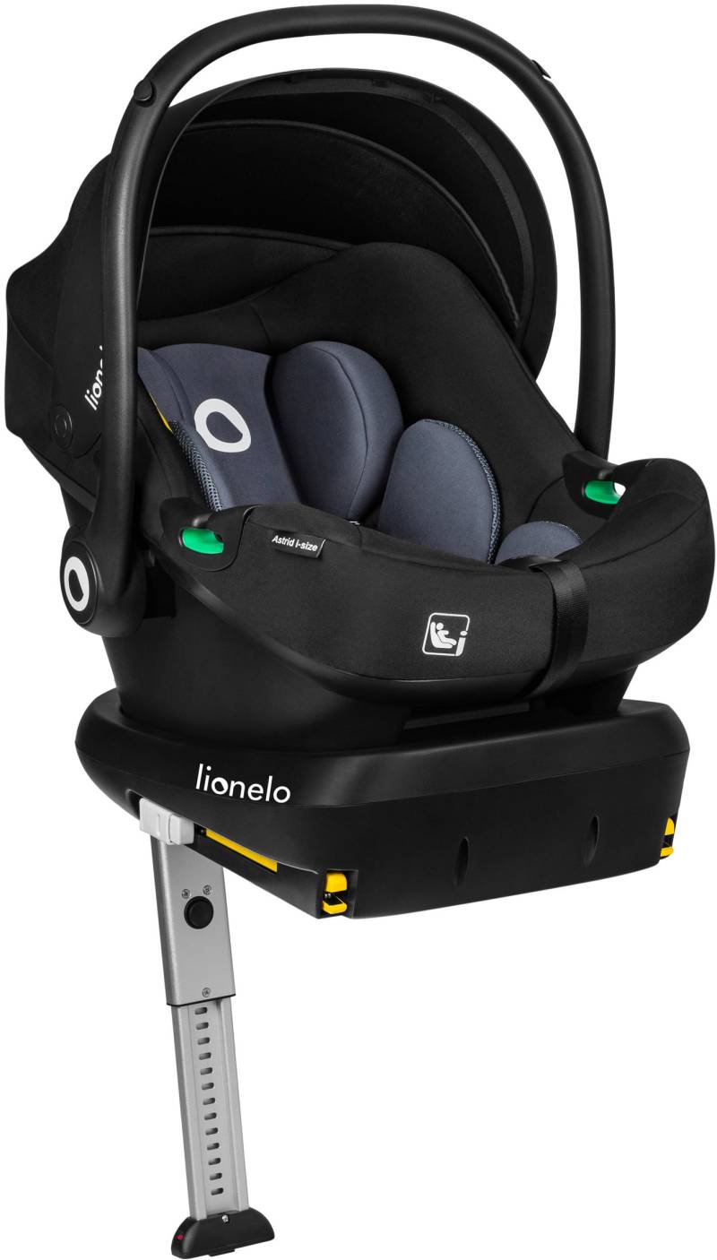 Lionelo Astrid i-Size Kindersitz inkl. Basis, Black/Grey von Lionelo