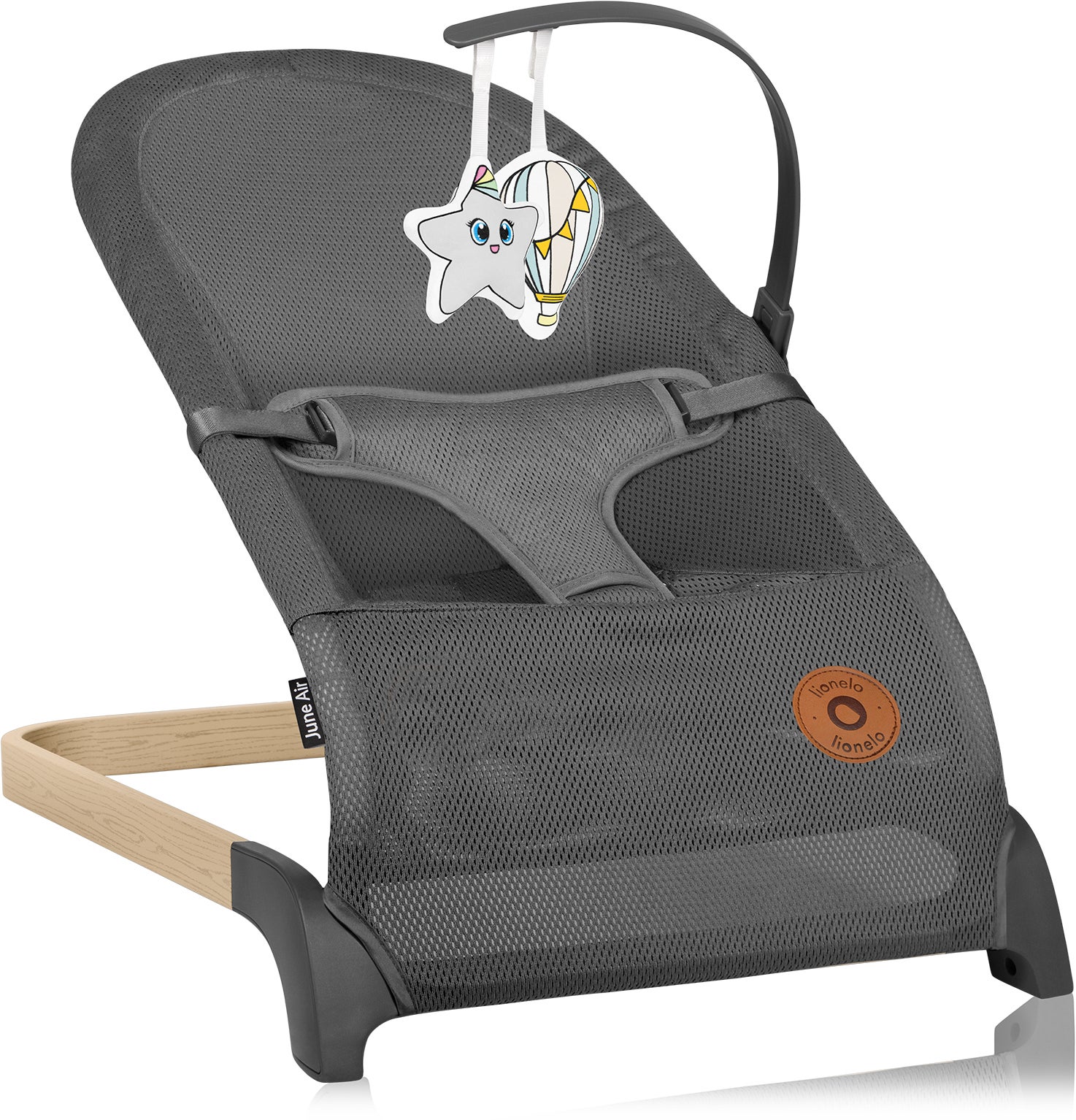 Lionelo Babywippe JUNE, Air Grey Graphite Lionelo Babywippe JUNE, Air Grey Graphite von Lionelo