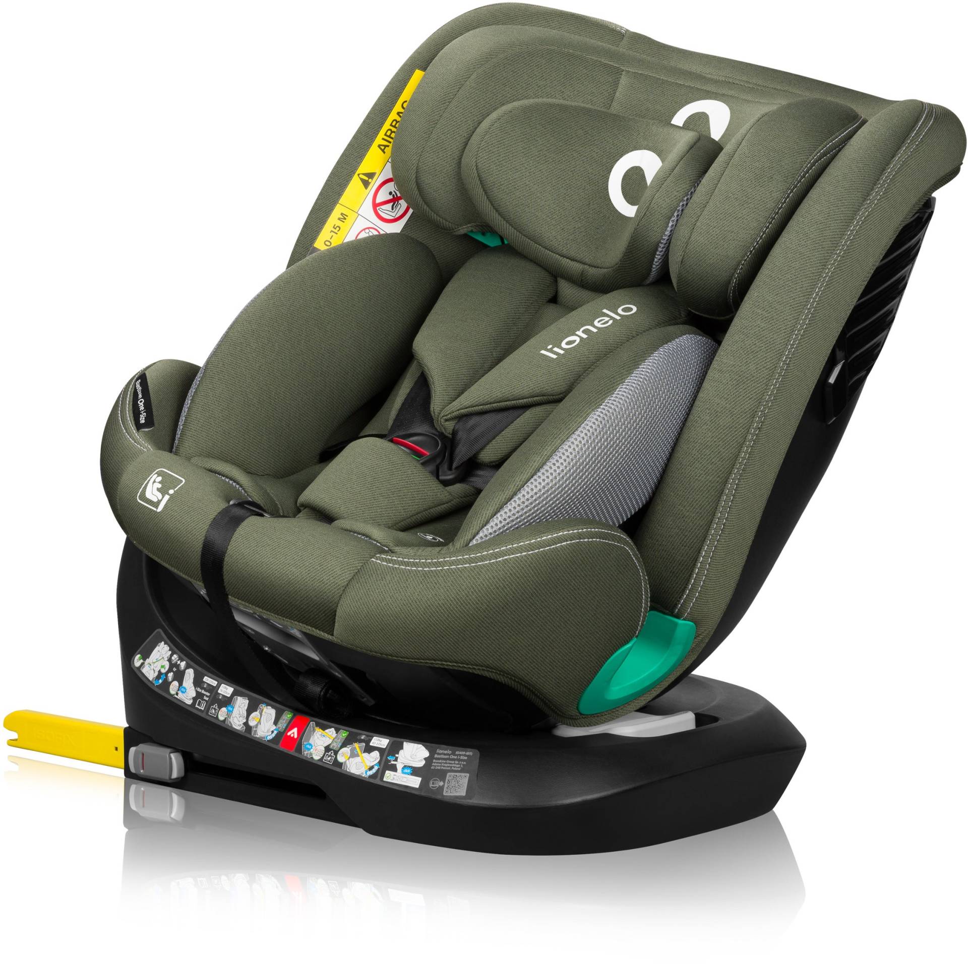 Lionelo Bastiaan One i-Size Kindersitz, Green Olive Lionelo Bastiaan One i-Size Kindersitz, Green Olive von Lionelo