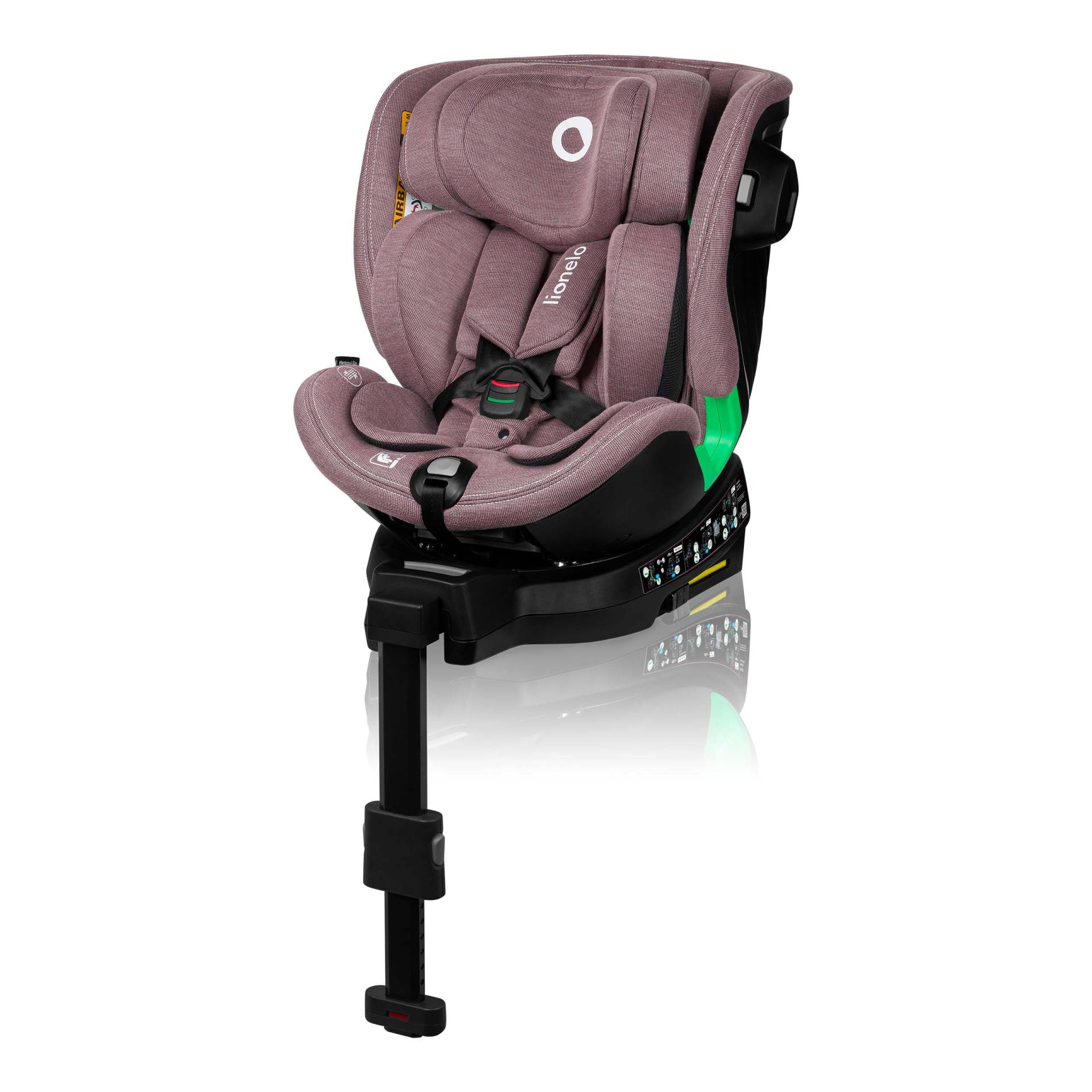 Lionelo Harmony i-Size Kindersitz, Pink Mauve Bamboo Lionelo Harmony i-Size Kindersitz, Pink Mauve Bamboo von Lionelo