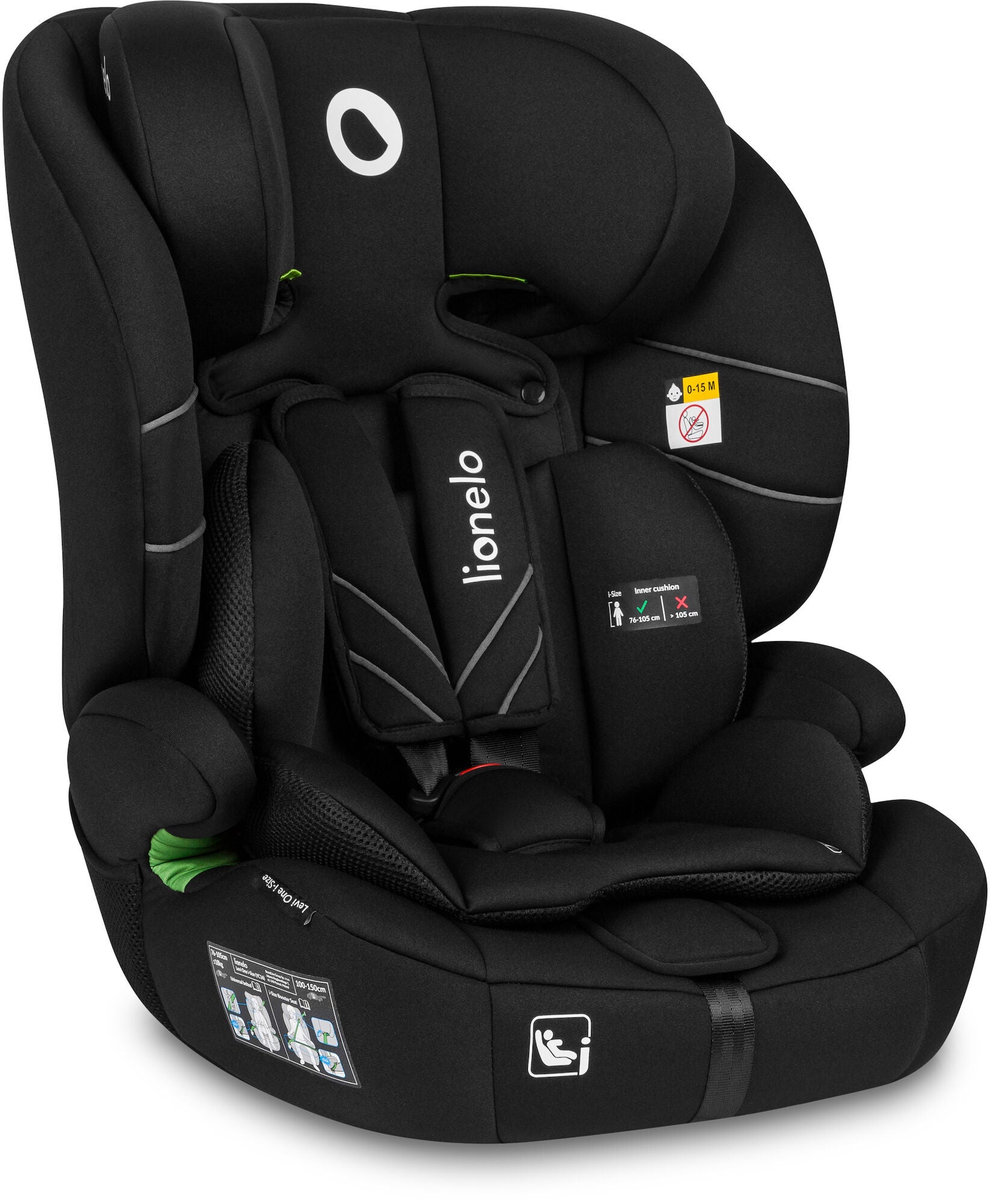 Lionelo LEVI ONE i-Size Kindersitz, Black Carbon von Lionelo