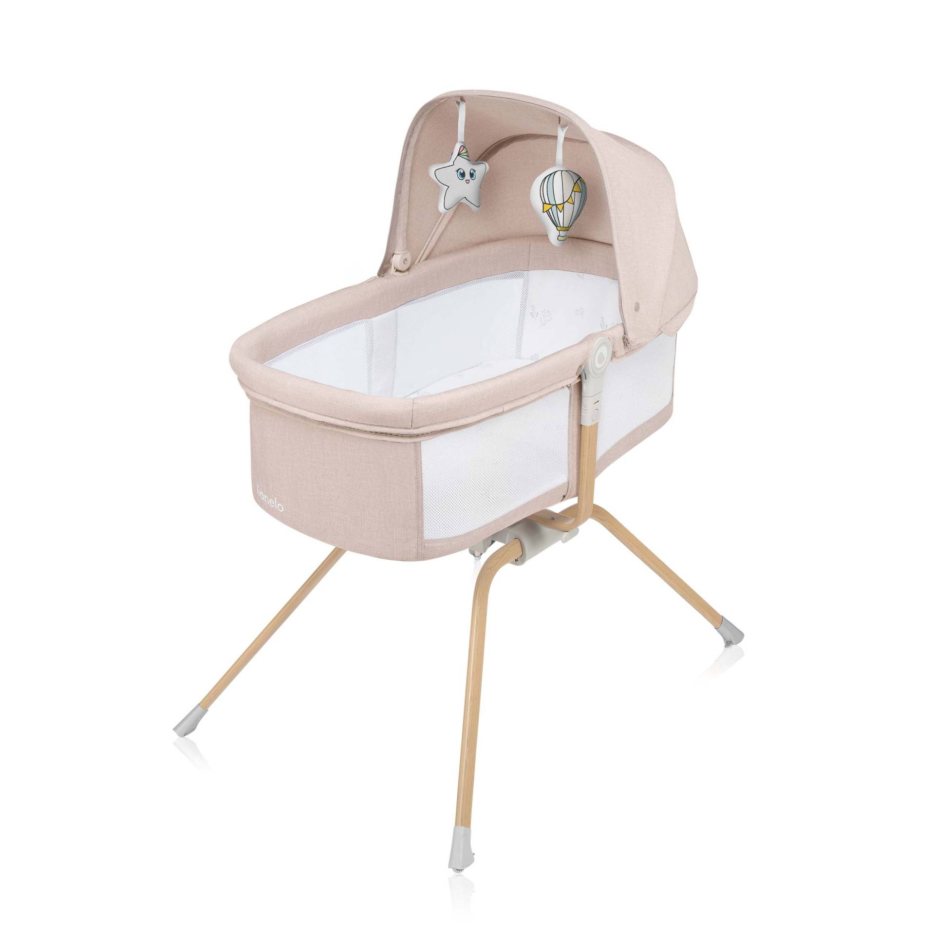 Lionelo Malin Evo Beistellbett, Beige Natural Lionelo Malin Evo Beistellbett, Beige Natural von Lionelo