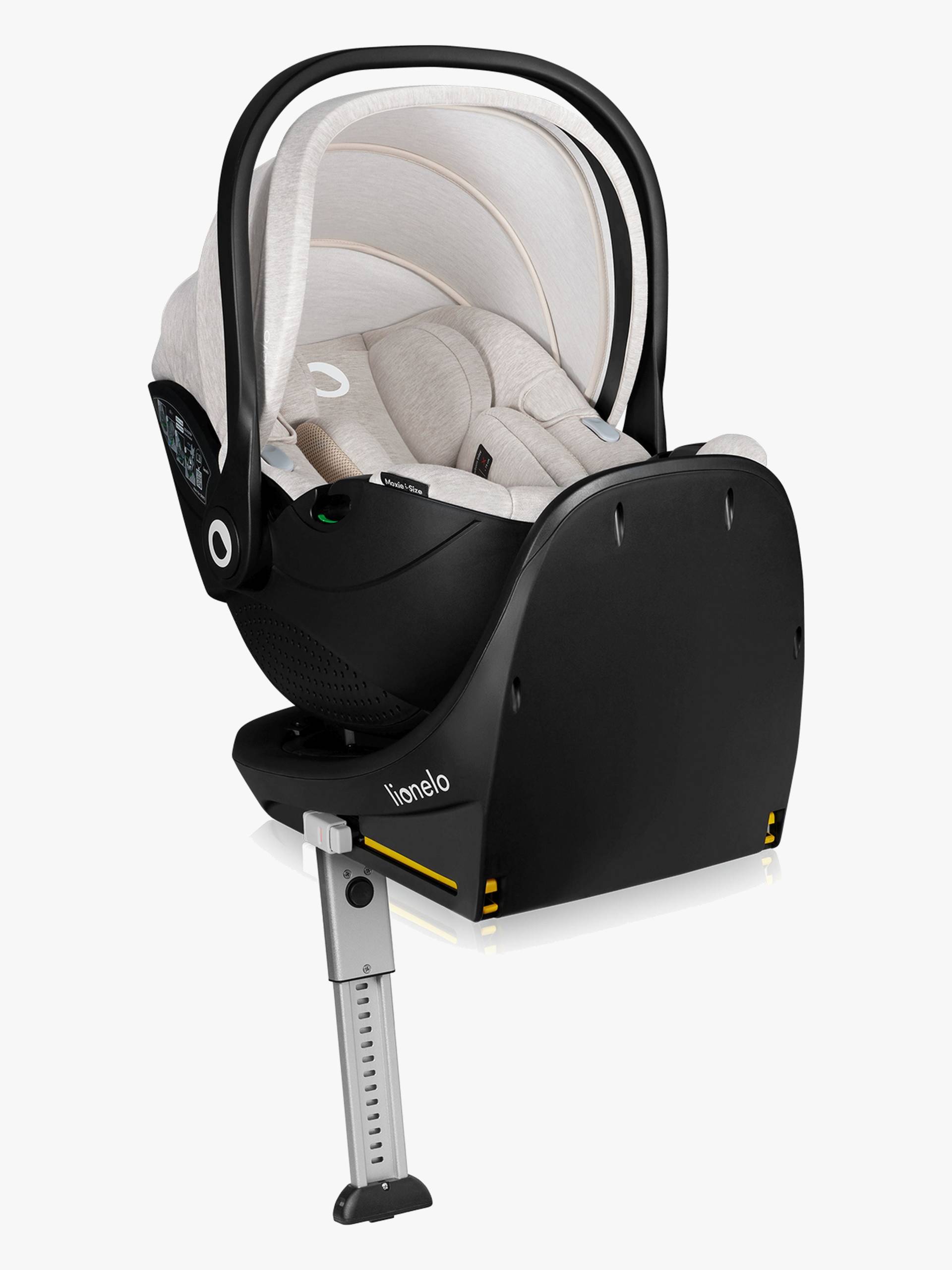 Lionelo Moxie i-Size Babyschale inkl. Basis, Beige Sand Lionelo Moxie i-Size Babyschale inkl. Basis, Beige Sand von Lionelo