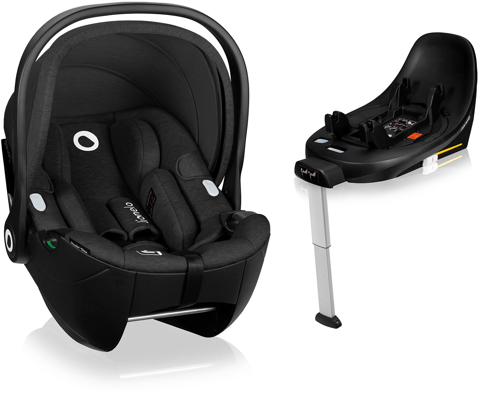 Lionelo Moxie i-Size Babyschale inkl. Basis, Black von Lionelo