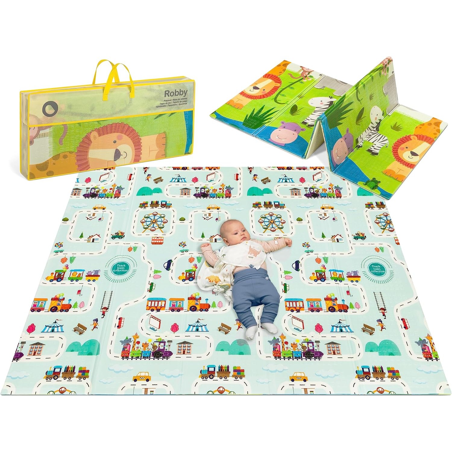 Lionelo Robby tappetino gioco educativo 200x180cm Lionelo Robby tappetino gioco educativo 200x180cm von Lionelo