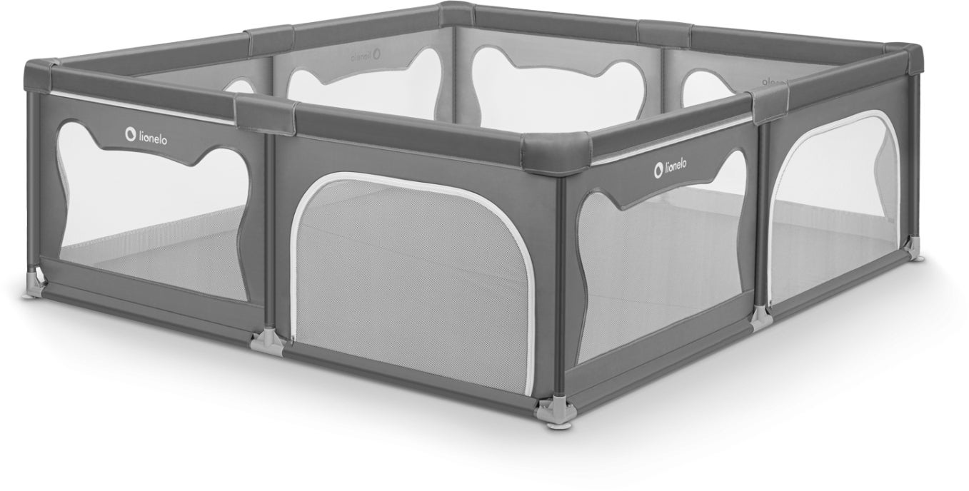 Lionelo WILLOW XL Laufgitter, Grey Concrete von Lionelo