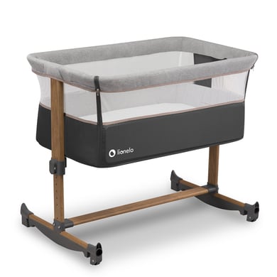 lionelo Beistellbett Leonie grey stone von lionelo