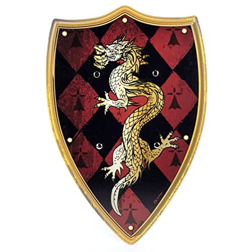 BestSaller 1146 Ritterschild 'Drachenhang' mit Drachen Motiv, Holz, 49 x 32 cm, Mehrfarbig BestSaller 1146 Ritterschild 'Drachenhang' mit Drachen Motiv, Holz, 49 x 32 cm, Mehrfarbig von BestSaller