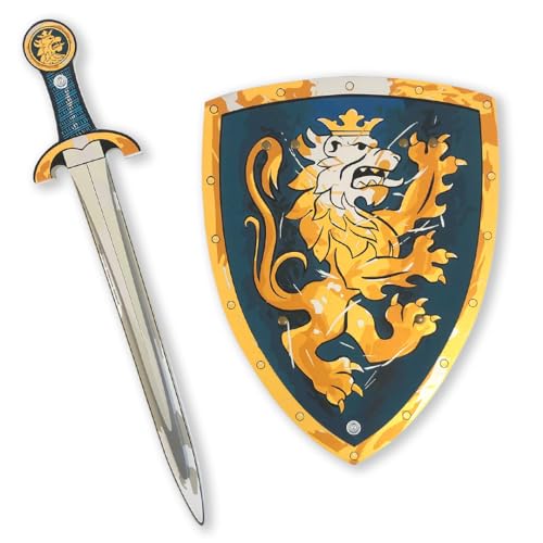 Liontouch - Edles Ritter-Spielzeugschwert & Schild für Jungen, Blau - Für Kinder von 3-8 Jahren | Mittelalterliches Set aus sicherem Schaumstoff | Waffen & Zubehör für Ritterspiele & Verkleidung Liontouch - Edles Ritter-Spielzeugschwert & Schild für Jungen, Blau - Für Kinder von 3-8 Jahren | Mittelalterliches Set aus sicherem Schaumstoff | Waffen & Zubehör für Ritterspiele & Verkleidung von Liontouch