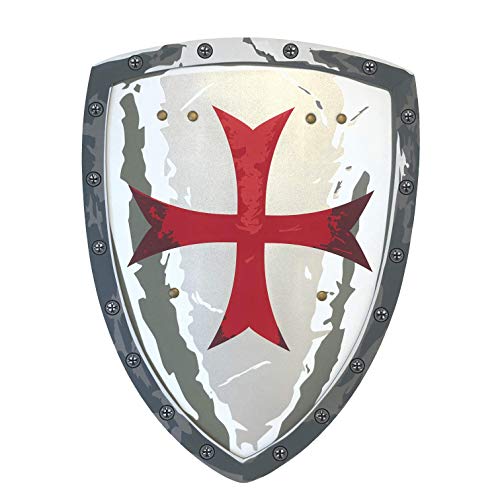 Liontouch Malteser Ritterschild | Mittelalterliches Schaumstoffspielzeug für Kinder mit klassischem Rotkreuz-Motiv | Sichere Waffen & Rüstung für Kinderkostüme von Liontouch