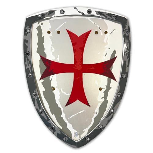 Liontouch - Malteser Templar Ritterschild - Für Kinder von 3-8 Jahren | Mittelalterliches Schaumstoffspielzeug mit klassischem Rotkreuz-Motiv | Sicheres Zubehör für Verkleidung & Ritterkostüme von Liontouch