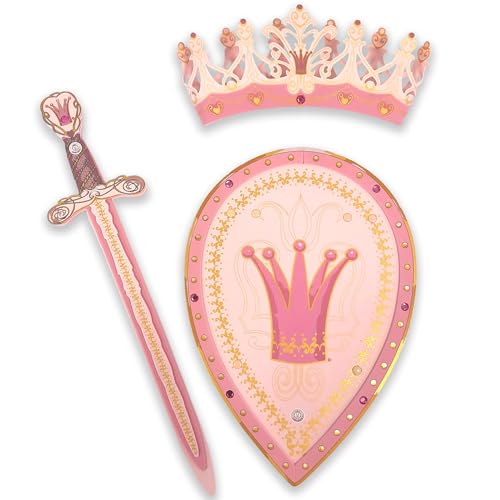 Liontouch - Königin Rosa Set - Schwert, Schild & Krone für Mädchen - Für Kinder von 3-8 Jahren | Mittelalterliches Spielset aus sicherem Schaumstoff | Perfektes Accessoire für Prinzessinnenkostüme Liontouch - Königin Rosa Set - Schwert, Schild & Krone für Mädchen - Für Kinder von 3-8 Jahren | Mittelalterliches Spielset aus sicherem Schaumstoff | Perfektes Accessoire für Prinzessinnenkostüme von Liontouch