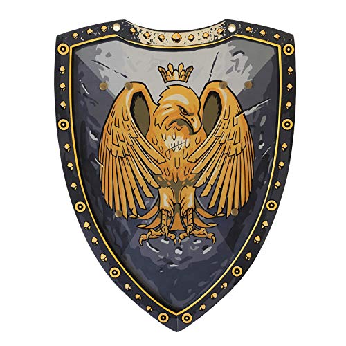 Liontouch Goldene Adler Ritterschild | Mittelalterliches Schaumstoffspielzeug zum Rollenspielen für Kinder mit Adlerthema | Sichere Waffen & Rüstung für Kinder zum Verkleiden & Kostüme von Liontouch