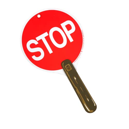 Liontouch Doppelseitiges Stop & Go Schild, Rot & Grün – 30 x 17 cm | Schaumstoffspielzeugpaddel für Kinder | Ideal zum Unterrichten von Kindern über Verkehrs- und Straßensicherheit von Liontouch