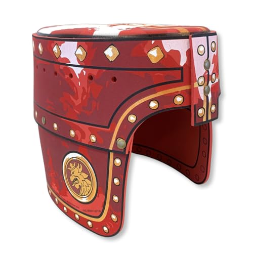 Liontouch - Edler Ritterhelm für Jungen, Rot | Für Kinder von 3-8 Jahren – Einheitsgröße | Mittelalterliches Schaumstoffspielzeug | Robustes & sicheres Zubehör für Ritterspiele & Verkleidung von Liontouch