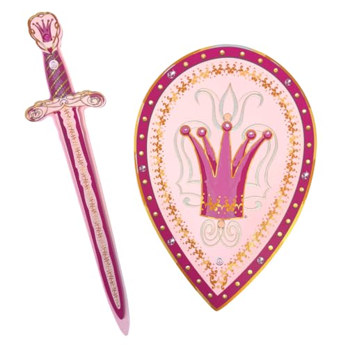 Liontouch - Königin Rosa Spielset für Mädchen - Für Kinder von 3-6 Jahren | Pinkes Schaumstoff-Schwert & Schild im funkelnden Mittelalterstil | Sichere & langlebiges Zubehör für königliche Verkleidung Liontouch - Königin Rosa Spielset für Mädchen - Für Kinder von 3-6 Jahren | Pinkes Schaumstoff-Schwert & Schild im funkelnden Mittelalterstil | Sichere & langlebiges Zubehör für königliche Verkleidung von Liontouch