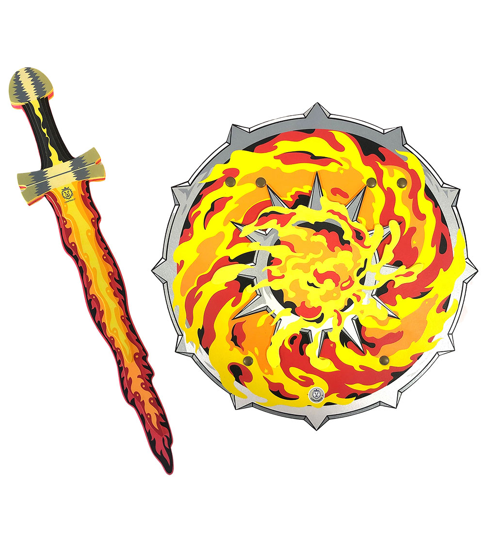 Liontouch Kostüm - Flamme-Set - Schwert & Schild - Liontouch - One Size - Kostüme Liontouch Kostüm - Flamme-Set - Schwert & Schild - Liontouch - One Size - Kostüme von Liontouch