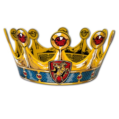 Liontouch - Ritterkrone für Jungen - 3-6 Jahre | Rollenspiel-Spielzeug für Kinder & Kleinkinder im mittelalterlichem Ritter Design | Größenverstellbares Zubehör für Verkleidungen & Kostüme von Liontouch