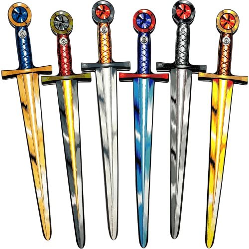 Liontouch Schwertkollektion Spielset - 6er Pack | Bunte Spielzeugschwerter für Jungen & Mädchen zum Rollenspiel im mittelalterlichen Ritterstil | Sicheres Verkleidungs- & Kostümzubehör für Kinder von Liontouch