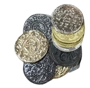 Liontouch - Wikinger-Münzset - 12 Stück | Metallmünzen mit Thors Hammer & Bluetooth-Motiven | Gold- & Silbermünzen für Berserker-Kostüme | Basierend auf echten Designs aus dem 10. Jahrhundert Liontouch - Wikinger-Münzset - 12 Stück | Metallmünzen mit Thors Hammer & Bluetooth-Motiven | Gold- & Silbermünzen für Berserker-Kostüme | Basierend auf echten Designs aus dem 10. Jahrhundert von Liontouch